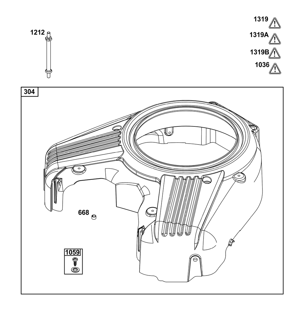 Blower Housing Group Diagram and Parts List for 54E177-0111-J1 400000 - 699999 Briggs and Stratton Engine